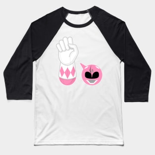 PINK RANGER hand-power Baseball T-Shirt